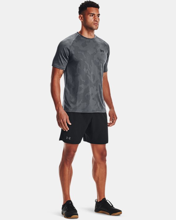 Men's UA Velocity Jacquard Short Sleeve in Gray image number 2